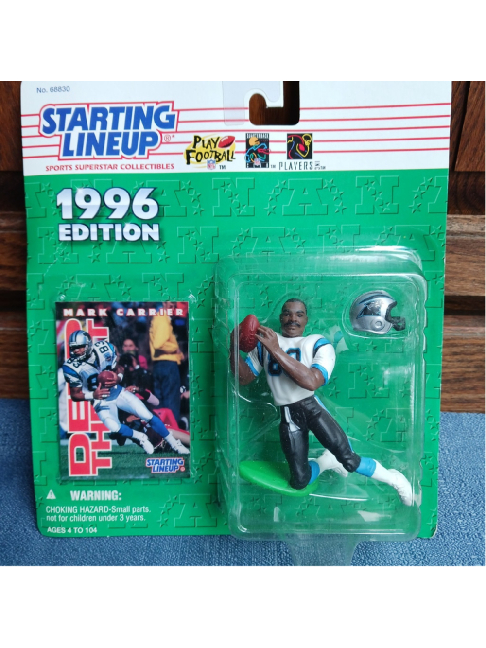 1996 STARTING LINEUP KENNER NIP MARK CARRIER CAROLINA PANTHERS